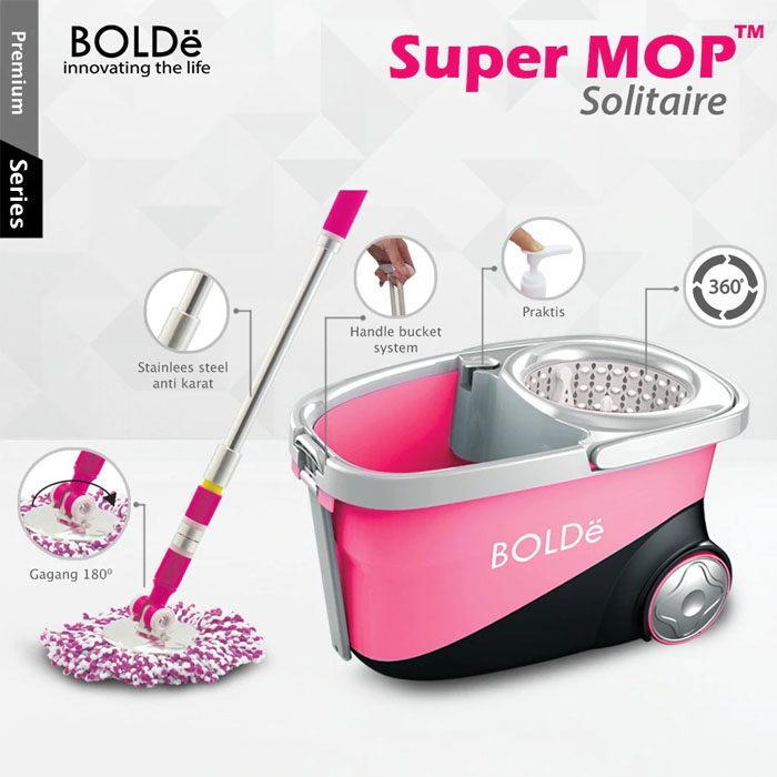 Bolde Super MOP Solitaire - Pink